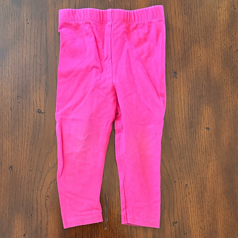 Ralph Lauren Kids Pink Cotton Stretch Leggings